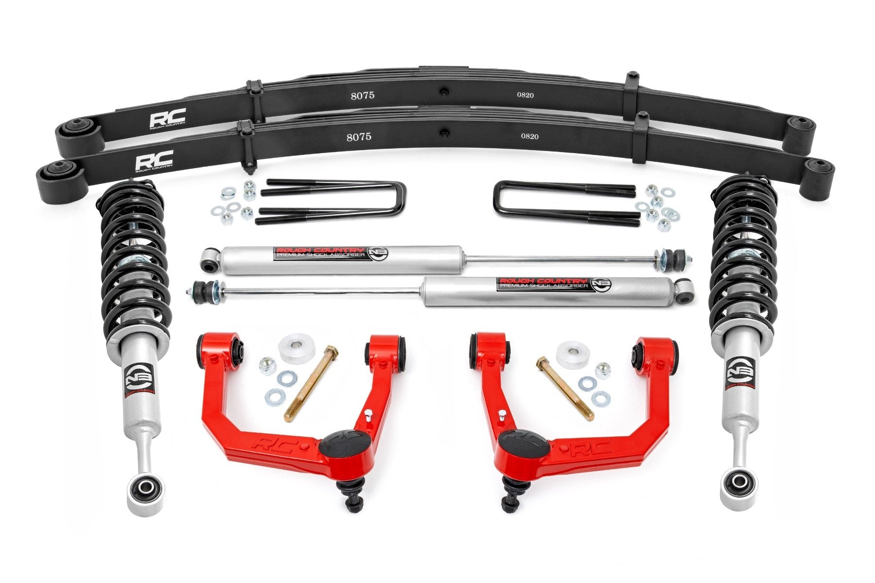 3.5 Inch Lift Kit | Red UCA | N3 Struts | Toyota Tacoma 2WD/4WD (2005-2023)
