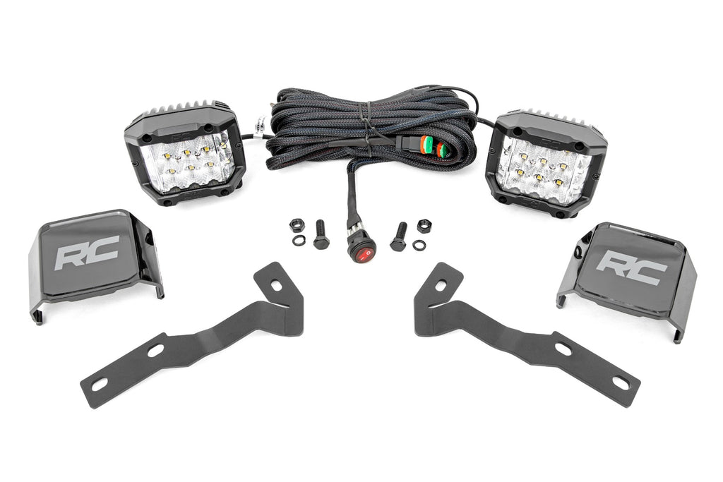 LED Light Kit | Ditch Mount |  3" OSRAM | Wide | Toyota Tacoma 2WD/4WD (16-23)