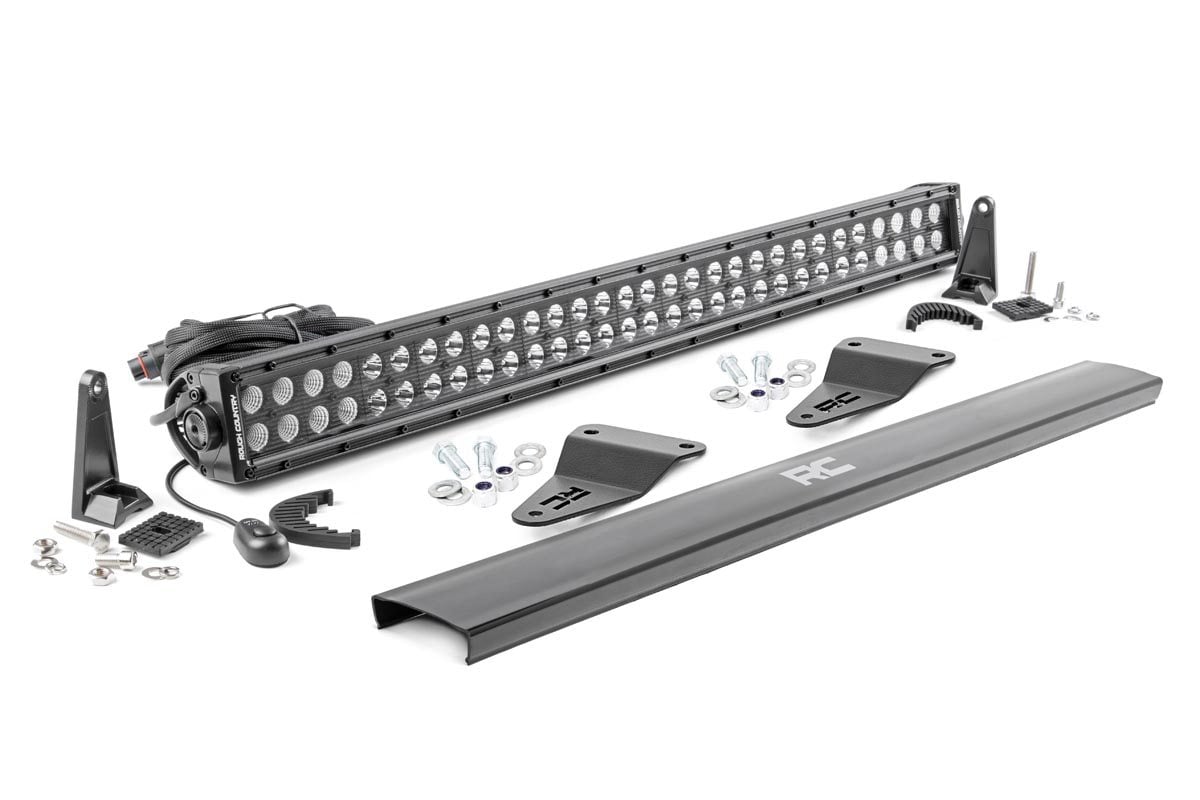 LED Light Kit | Bumper Mount | 30" Black Dual Row | Toyota 4Runner (14-20)