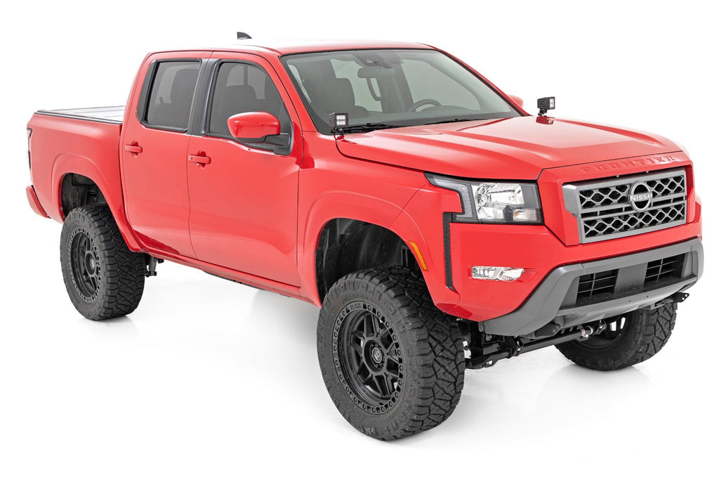 LED Light Kit | Ditch Mount | 2" Black Pair | Amber DRL | Nissan Frontier (22-25)