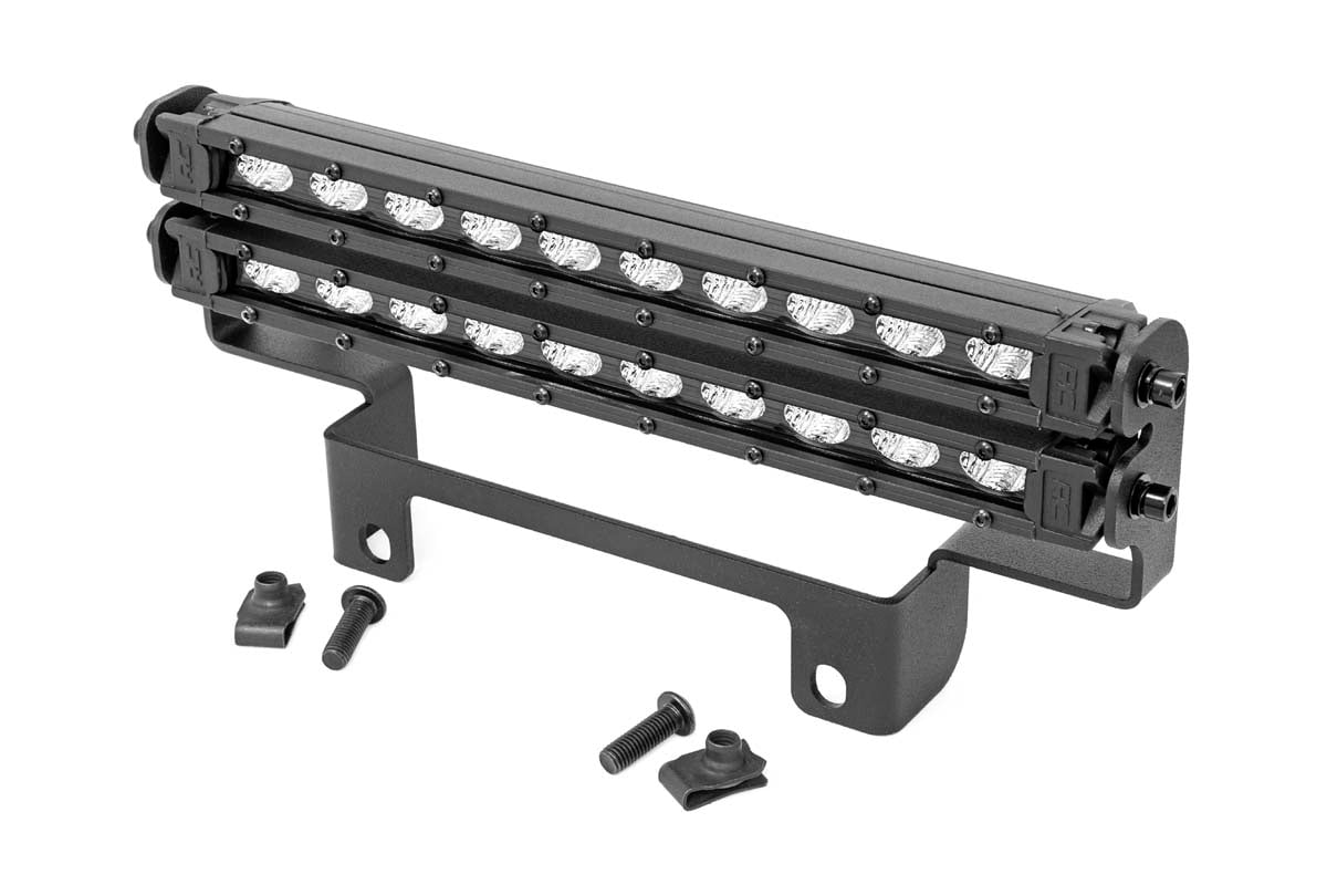 LED Light Kit | Bumper Mount | 10" Black Slimline Pair | Honda Pioneer 1000 
