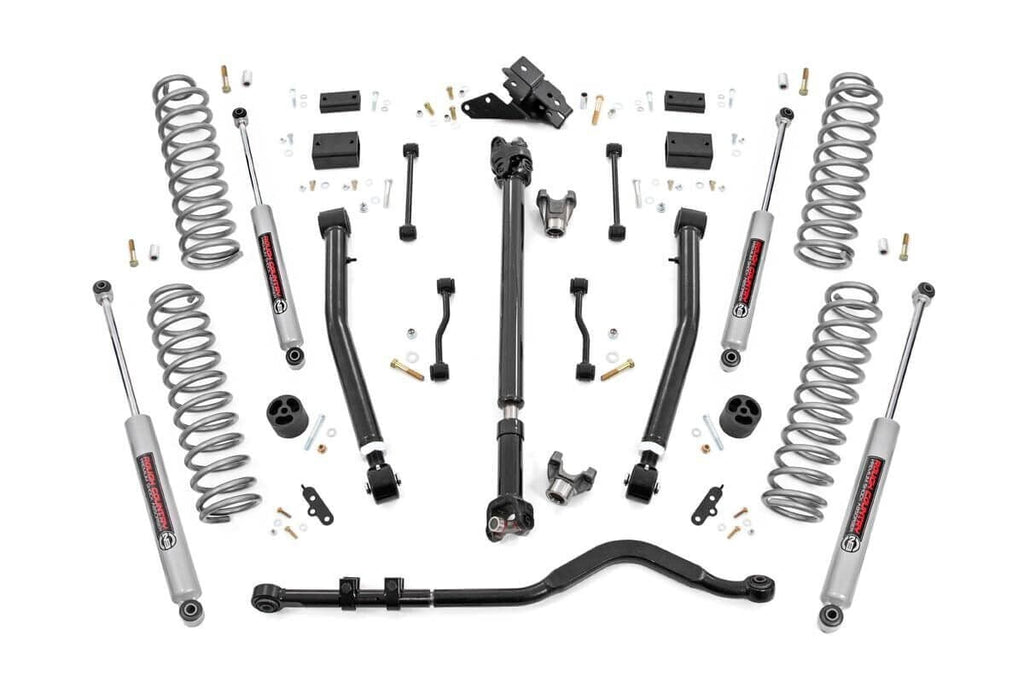 3.5 Inch Lift Kit | Adj Lower | FR D/S | Jeep Wrangler JL 4WD (2024-2025)