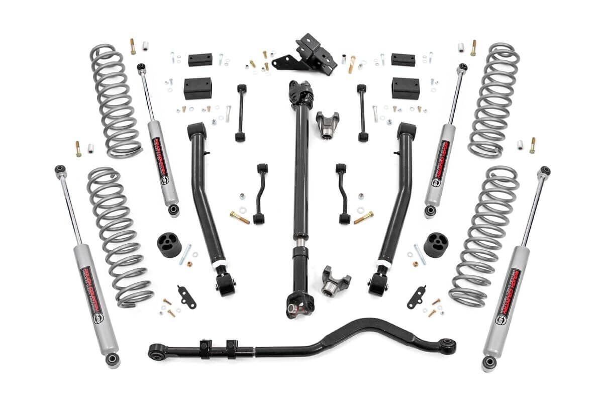 3.5 Inch Lift Kit | Adj Lower | FR D/S | Jeep Wrangler JL 4WD (2024-2025)