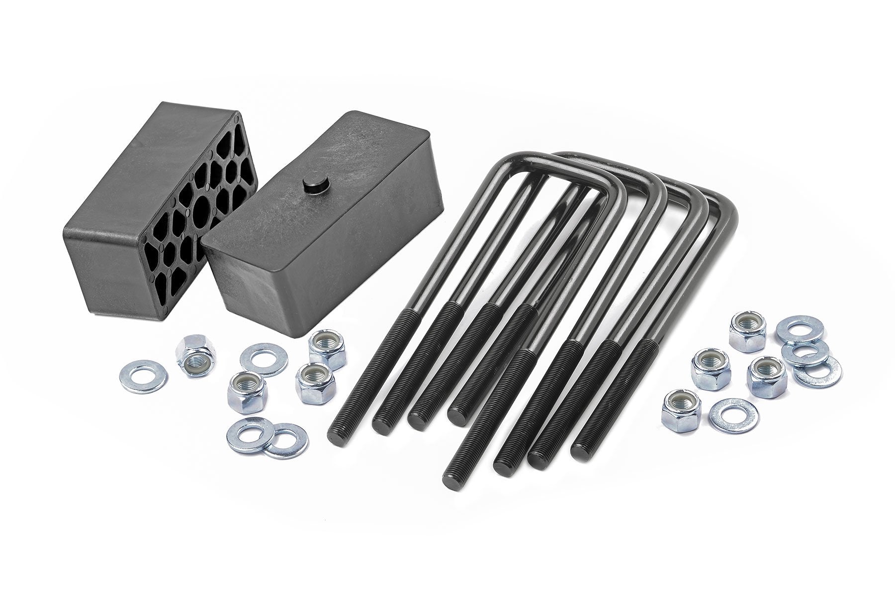 2 Inch Block & U-Bolt Kit | Chevy/GMC 1500 2WD/4WD (99-25)