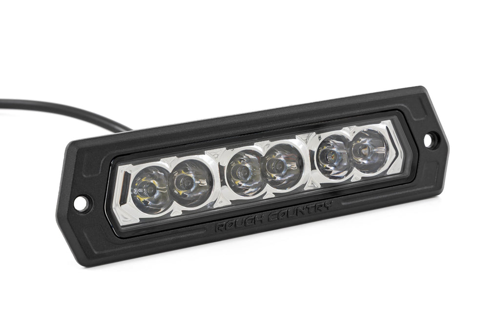 6 Inch Chrome Series LED Lights | Flush Mount | Pair