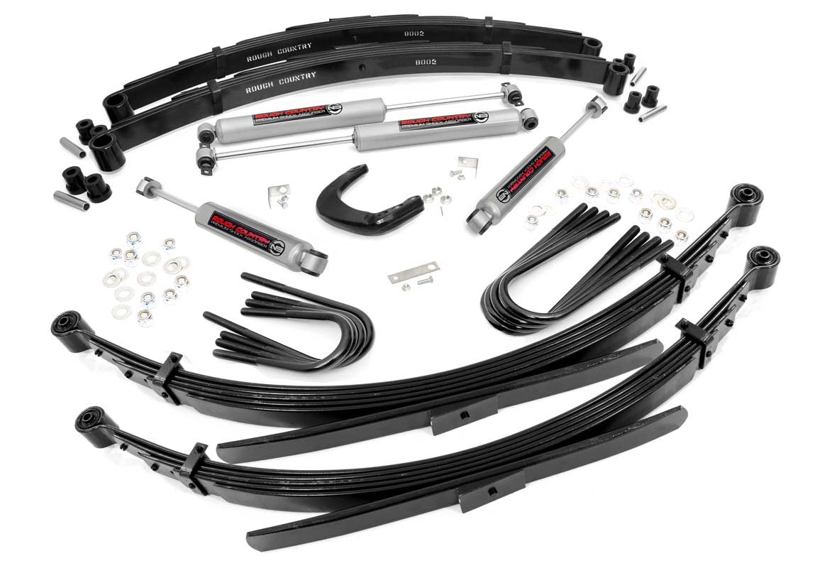4 Inch Lift Kit | 52 Inch Rear Springs | Chevy/GMC C10/K10 Truck & SUV/K5 Blazer (73-76)