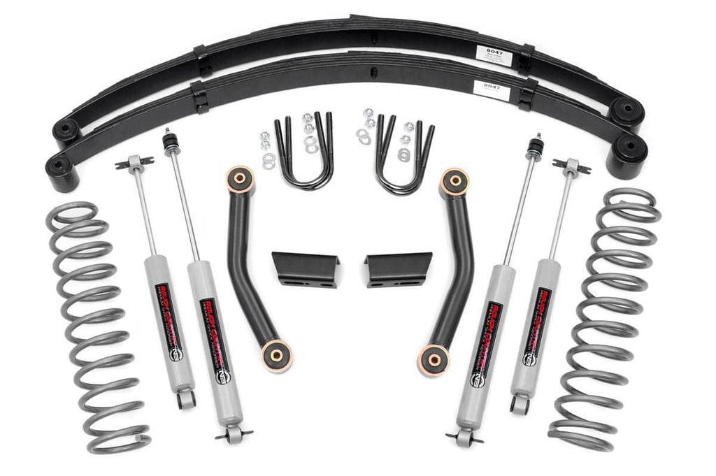 3 Inch Lift Kit | Series II | RR Springs | Jeep Cherokee XJ 2WD/4WD (84-01)