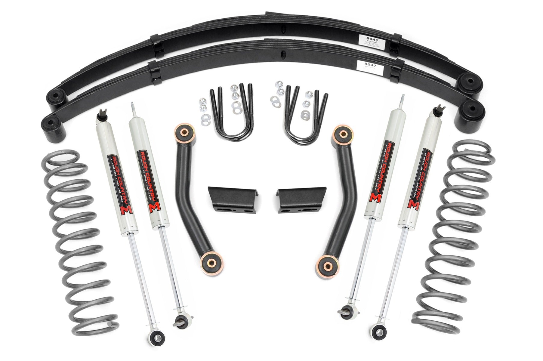 3 Inch Lift Kit | Series II | RR Springs | M1 | Jeep Cherokee XJ (84-01)