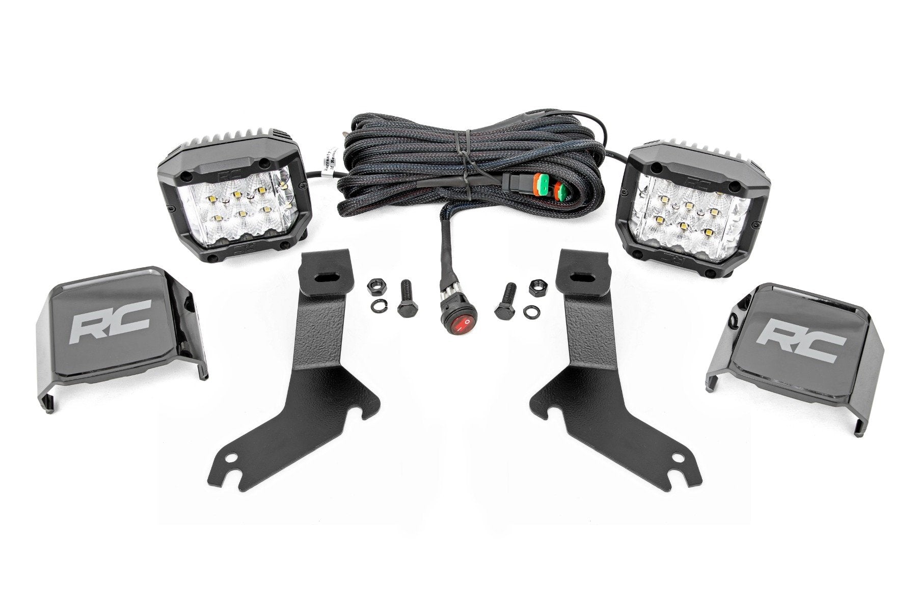 LED Light Kit | Ditch Mount |  3" OSRAM | Wide | Chevy Silverado 1500 (99-06)