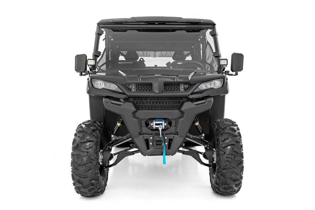 LED Light Kit | Cage Mount | 2" Black Pair | White DRL | CFMOTO UFORCE 1000 