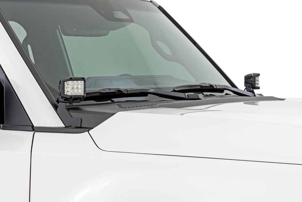 LED Light Kit | Ditch Mount | 2" Black Pair | Amber DRL | Toyota Land Cruiser (24-25)