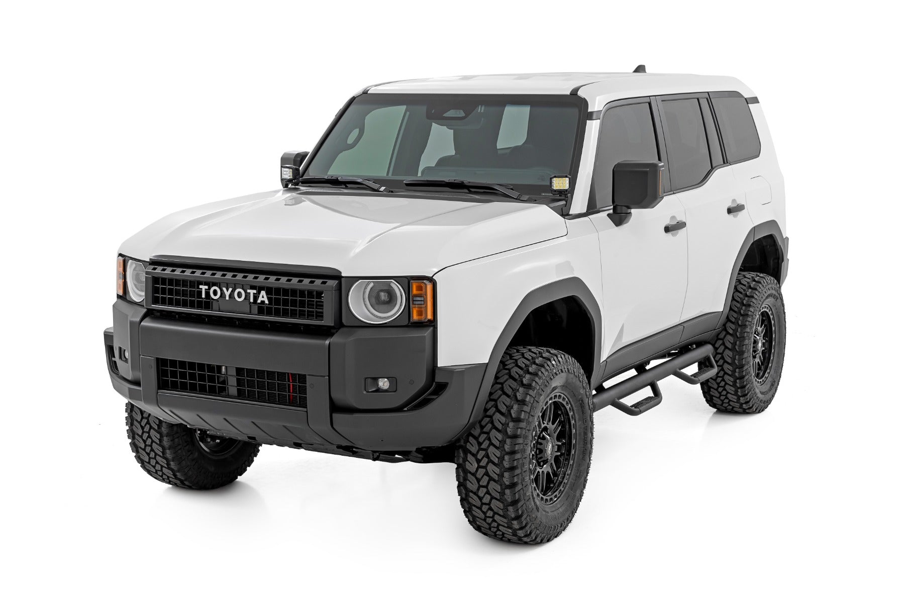 LED Light Kit | Ditch Mount | 2" Black Pair | Amber DRL | Toyota Land Cruiser (24-25)