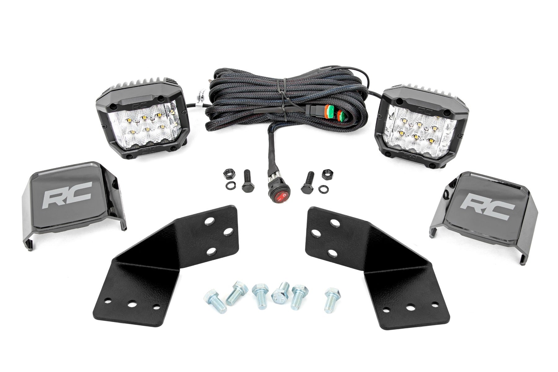 LED Light Kit | Rear Mount | 3" Chrome Pair | Wide Angle | CFMOTO UFORCE 1000