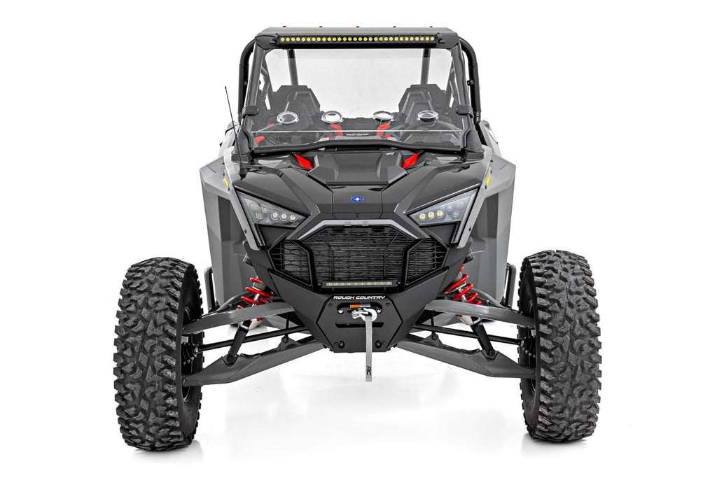 30" Single Row Light Mount | Front | Black Series | Polaris RZR Turbo R 4 
