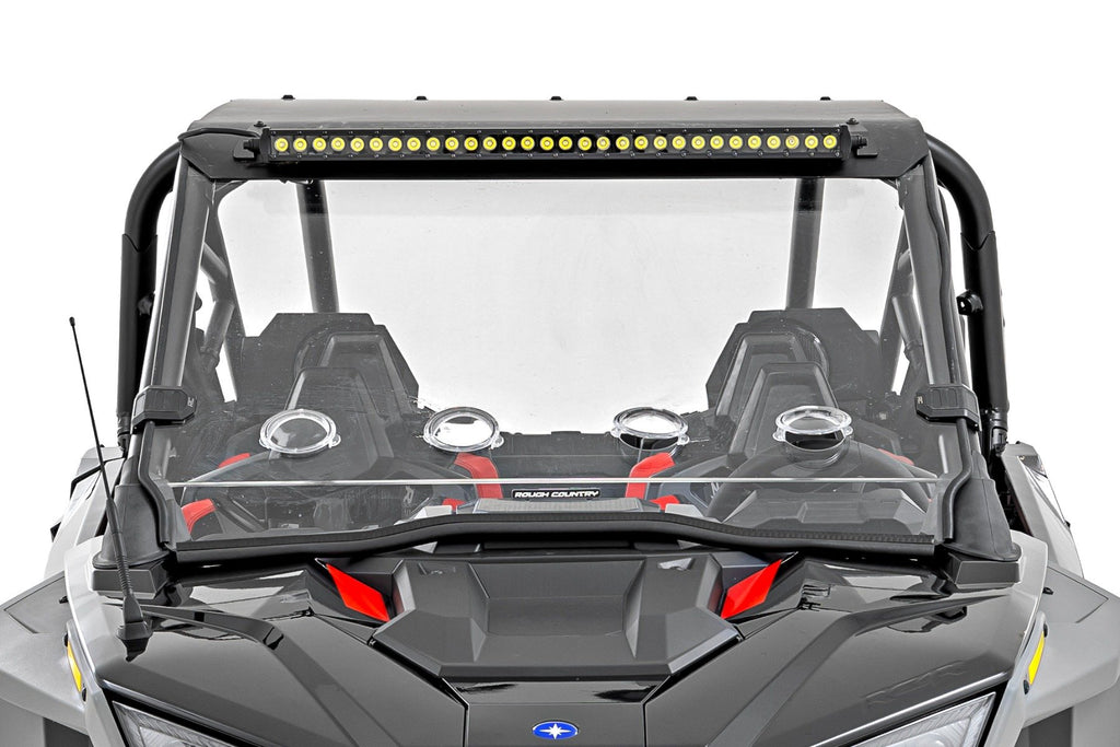 30" Single Row Light Mount | Front | Black Series | Polaris RZR Turbo R 4 