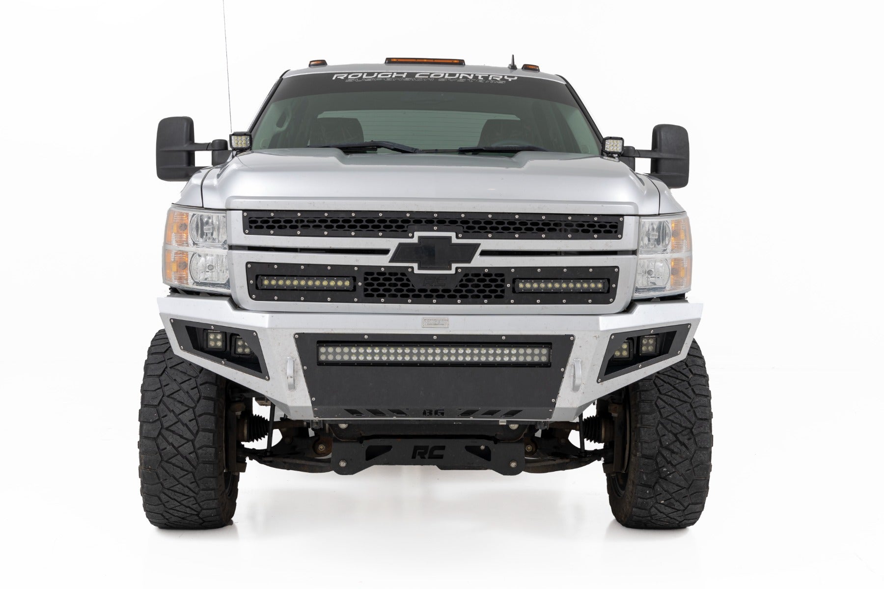 LED Light Kit | Ditch Mount |  3" OSRAM | Wide | Chevy 1500 & Chevy/GMC 2500HD/3500HD (07-14)