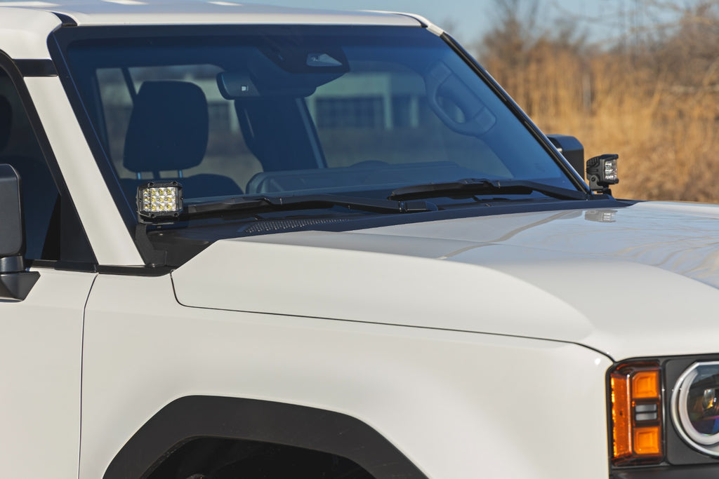 LED Light Kit | Ditch Mount | 2" Black Pair | White DRL | Toyota Land Cruiser (24-25)