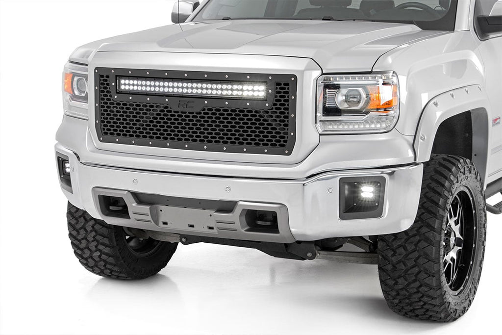 30 Inch Black Series LED Light Bar | Curved | Dual Row | Amber DRL