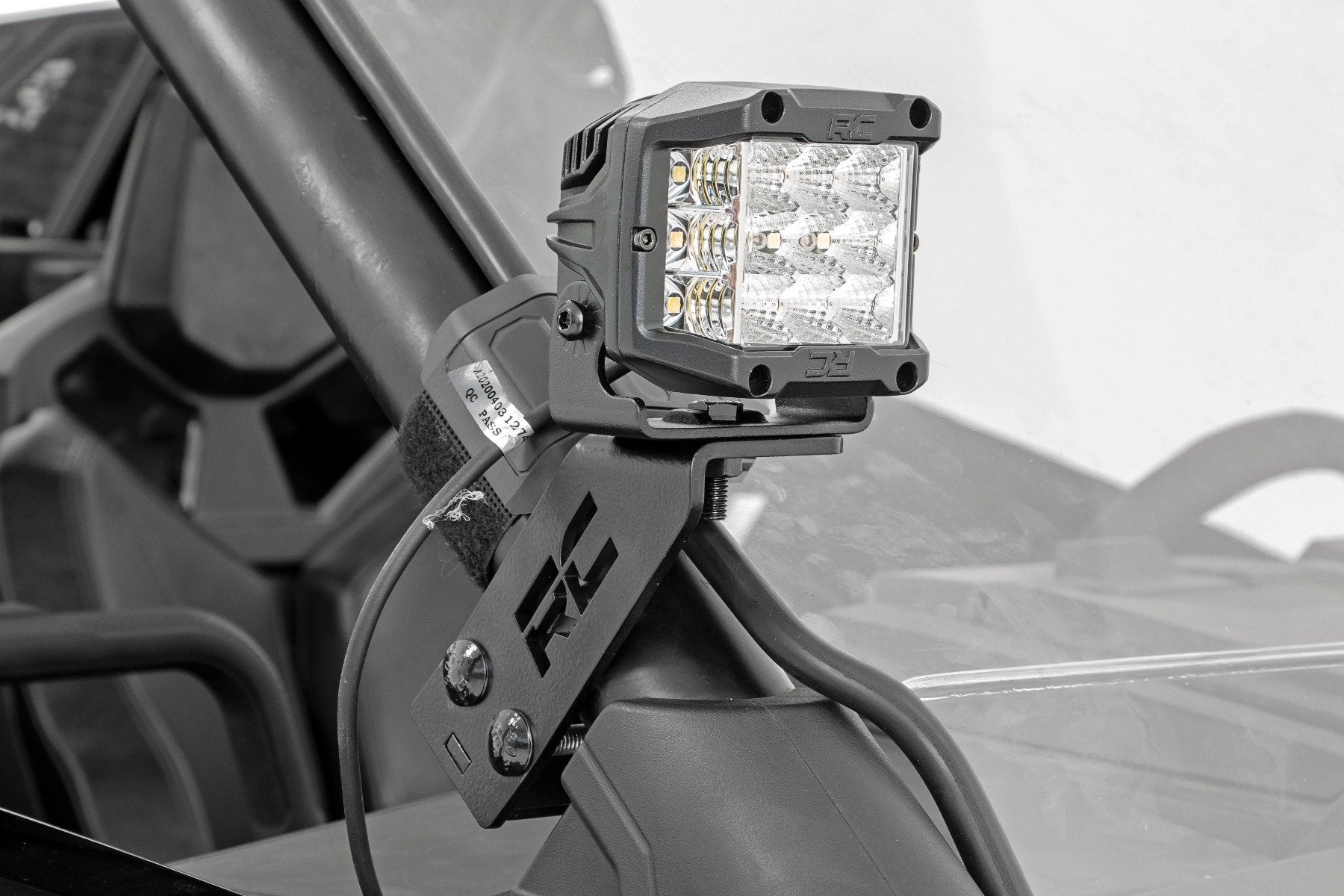 LED Light Kit | "A" Pillar Mount | 2" Chrome Pair | Wide Angle | Polaris RZR PRO XP 