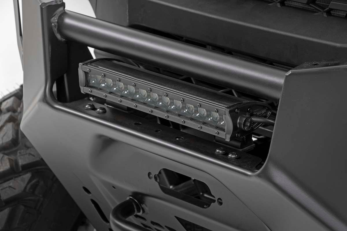 LED Light Kit | Bumper Mount | 12" Black Single Row | Polaris Ranger XP 1000 