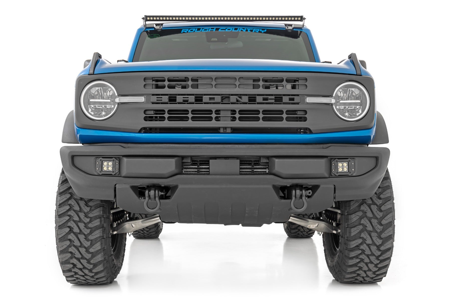 LED Light Kit | Upper Windshield | 50" Black Single Row | Ford Bronco (21-25)