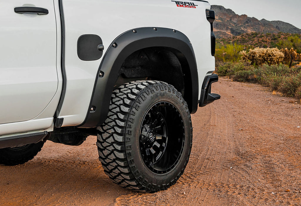 Pocket Fender Flares | GB8 Mosaic Black | Chevy Silverado 1500 2WD/4WD (19-21)
