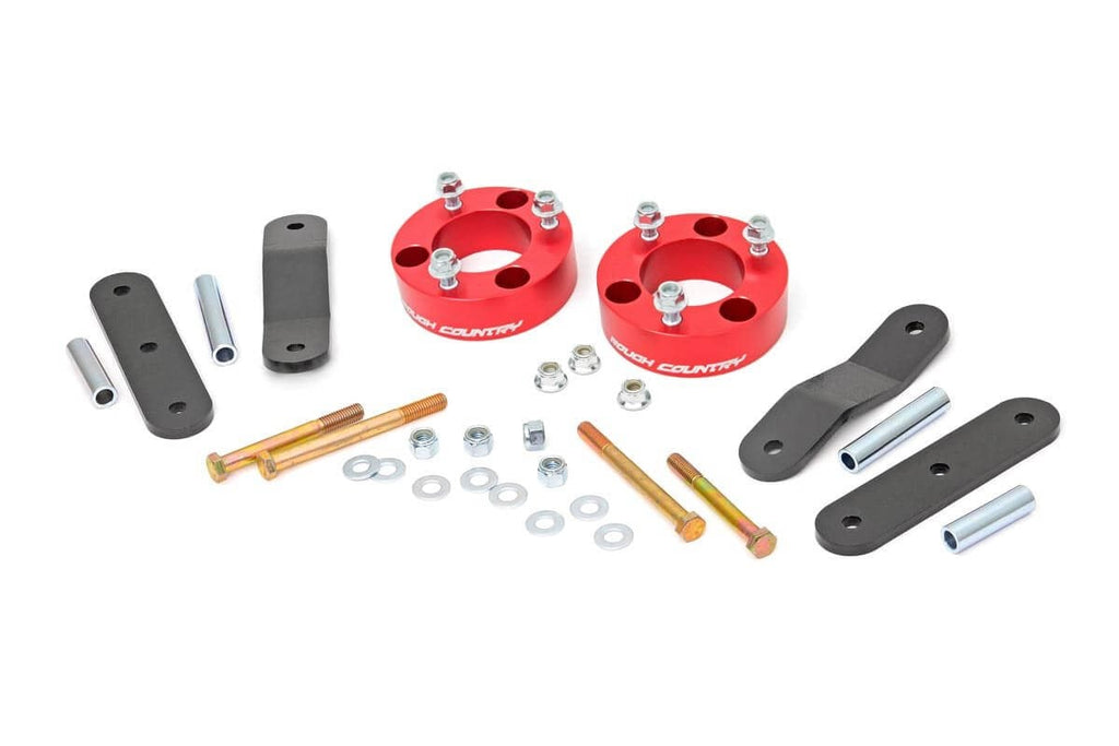 2.5 Inch Leveling Kit | Red Spacers | Nissan Frontier (05-25)/Xterra (05-15) 