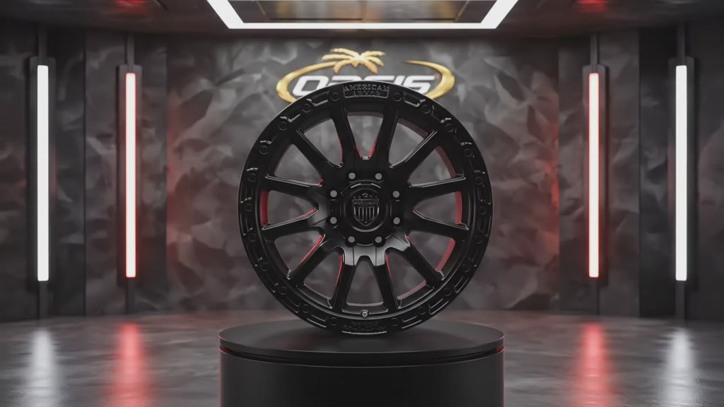 17X9 5-127/5-5.0/5-135 BD -12 87.1 ELITE FORCE DESERT TECH MATTE BLACK E551179005450