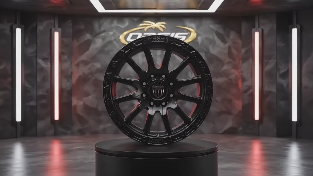 17X9 5-127/5-5.0/5-135 BD -12 87.1 ELITE FORCE DESERT TECH MATTE BLACK E551179005450