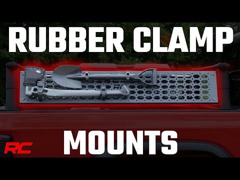 Rubber Molle Panel Clamp Kit | Universal | 1" - 2 1/4" | 2-Clamps - Video