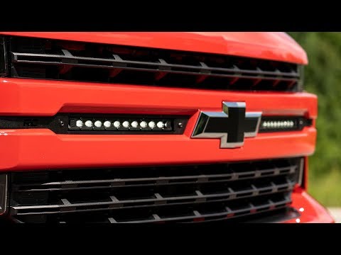 LED Light Kit | Grille Mount | 10" Black Slimline Pair | Chevy Silverado 1500 (19-22) - Video