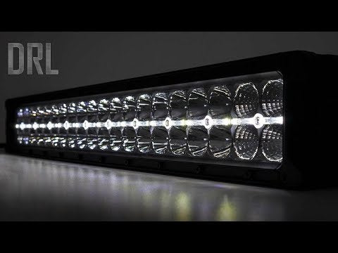 30 Inch Black Series LED Light Bar | Dual Row | Cool White DRL - Video