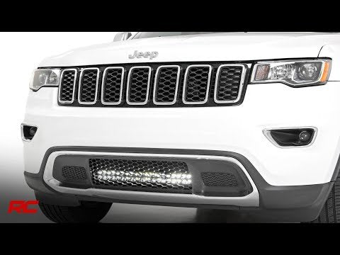 LED Light Kit | Bumper Mount | 20" Black Dual Row | White DRL | Jeep Grand Cherokee WK2 (11-20) - Video
