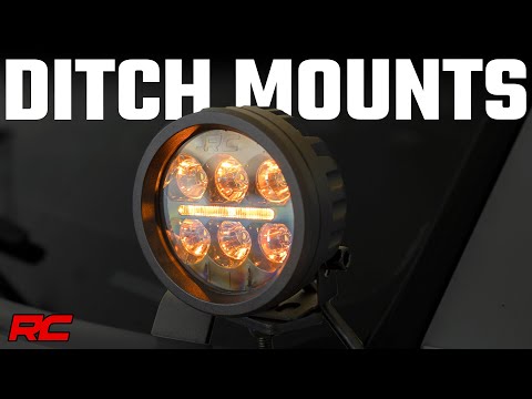 LED Light Kit | Ditch Mount | Black Series Round | 3.5 Inch | Amber DRL | Toyota Tacoma (16-23) - Video