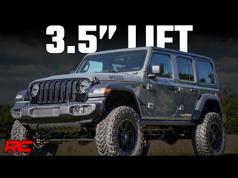 3.5 Inch Lift Kit | C/A Drop | 4-Door | EcoDiesel | Jeep Wrangler Unlimited JL 4WD (20-23) - Video