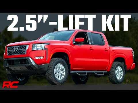 2.5 Inch Leveling Kit | Red Spacers | Nissan Frontier (05-25)/Xterra (05-15)  - Video