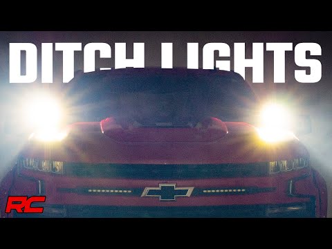 LED Light Kit | Ditch Mount | 2" Black Pair | White DRL | Chevy Silverado 1500 (19-24) - Video