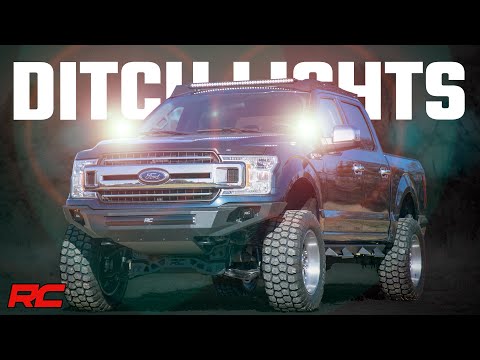 LED Light | Ditch Mount | 2" Chrome Pair | Wide Angle | Ford F-150 (15-24) - Video