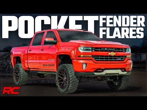 Pocket Fender Flares | 6'7" & 8'Bed | GAP Imperial Blue | Chevy Silverado 1500/2500HD/3500HD (07-14) - Video
