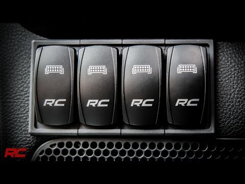 Rocker Switch | 2x1 with Logo | Blue Back Light - Video