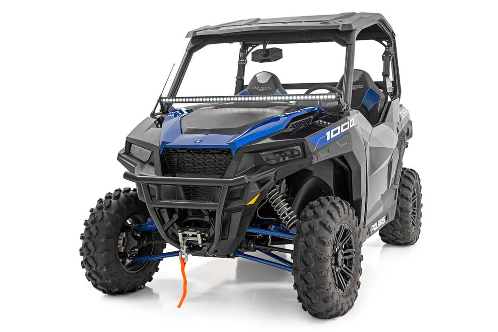 LED Light Kit | Lower Windshield | 50" Black Single Row | White DRL | Polaris General XP 4 1000 