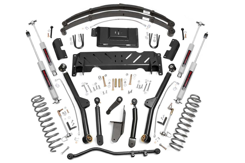 4.5 Inch Lift Kit | Long Arm | RR Leafs | NP242 | Jeep Cherokee XJ 4WD (84-01)